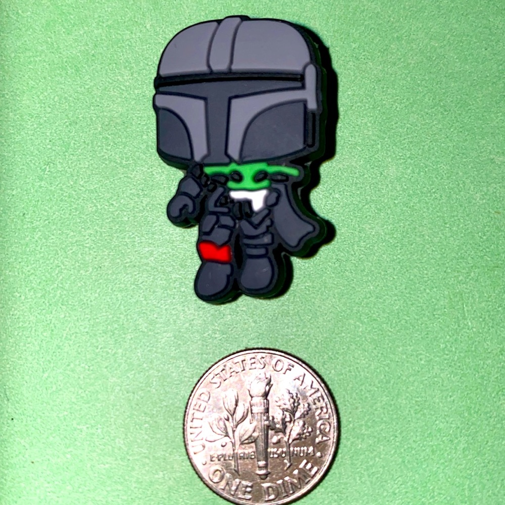 (10 for $15) Boba Fett Baby Yoda Star Wars The Mandalorian Crocs Shoe Charms